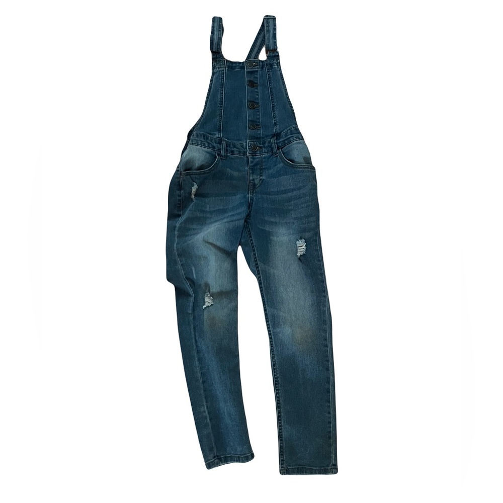 Girls Vigoss denim overalls. Size Medium. EUC.